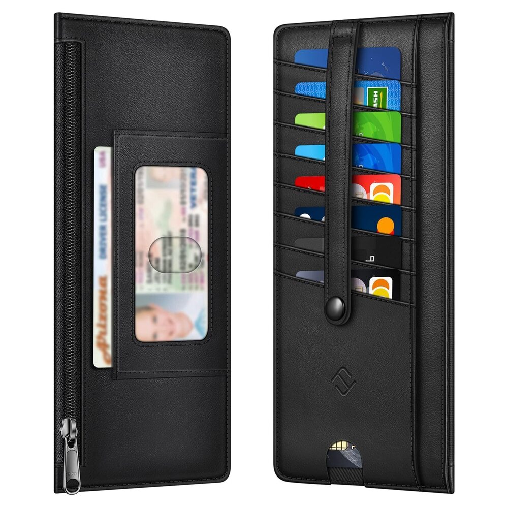 9772 Slim Credit Card Wallet Holder Change Pouch, RFID Blocking Business